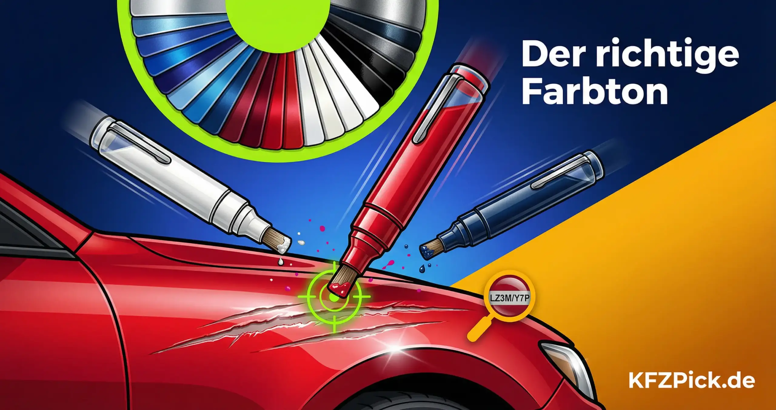 Welcher Lackstift passt zu welchem Auto? So finden Sie den richtigen Farbton - KFZPick.de