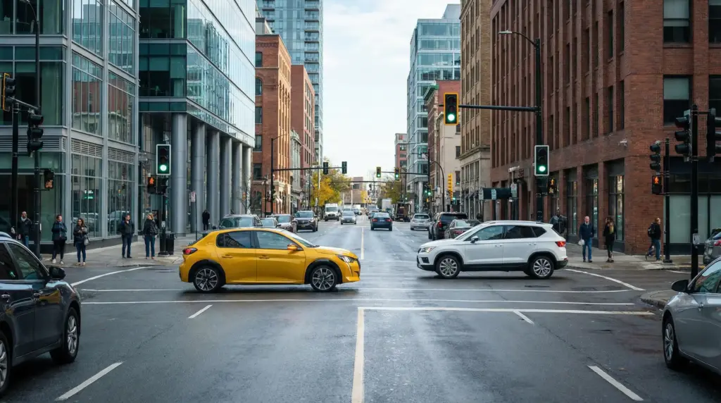 Welches Verhalten ist richtig? Gelbes Auto, Kreuzung & Vorfahrt – Alle Szenarien erklärt - KFZPick.de