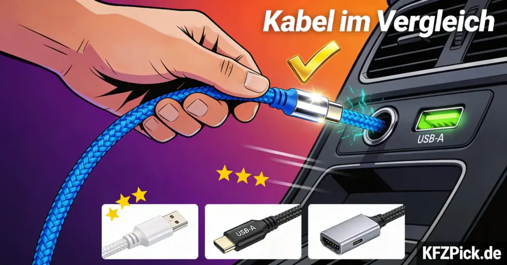 Welches USB-Kabel für Android Auto? Die besten Kabel und Adapter im Vergleich 3 Welches USB-Kabel für Android Auto? Die besten Kabel und Adapter im Vergleich - KFZPick.de