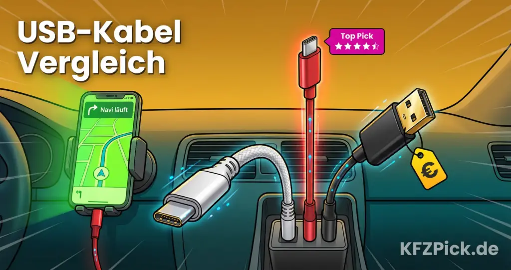 Welches USB-Kabel für Android Auto? Die besten Kabel und Adapter im Vergleich 1 Welches USB-Kabel für Android Auto? Die besten Kabel und Adapter im Vergleich - KFZPick.de