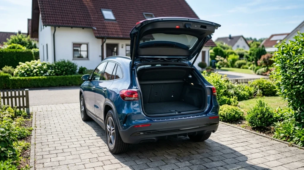 Der großzügige und flache Kofferraum des Honda CR-V beim Beladen
