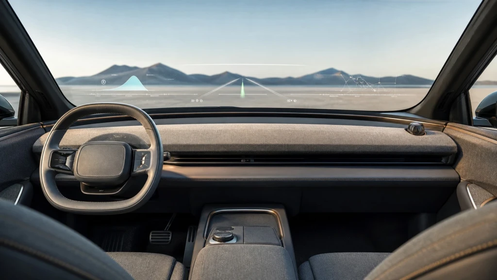 Das neue Cockpit-Konzept Panoramic Vision in der BMW Neuen Klasse.