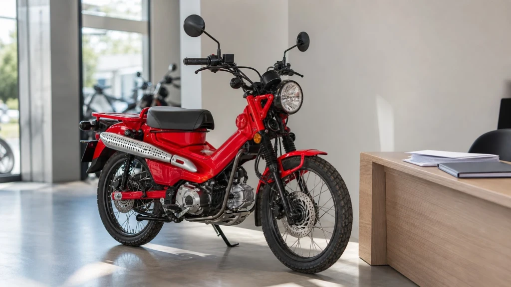 Honda CT125 Hunter Cub mit EU-Zulassungspapieren beim Fachhändler in den Niederlanden