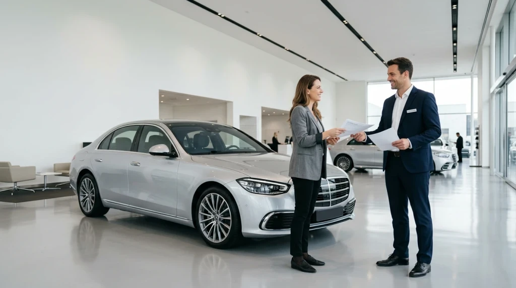 Beratung zur Junge Sterne Garantie und Garantieverlängerung im Mercedes-Benz Autohaus