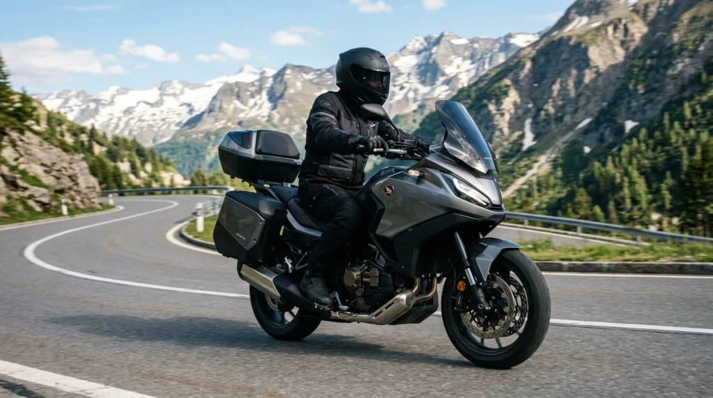Honda NT1100 mit DCT-Doppelkupplungsgetriebe auf einer Tourenfahrt