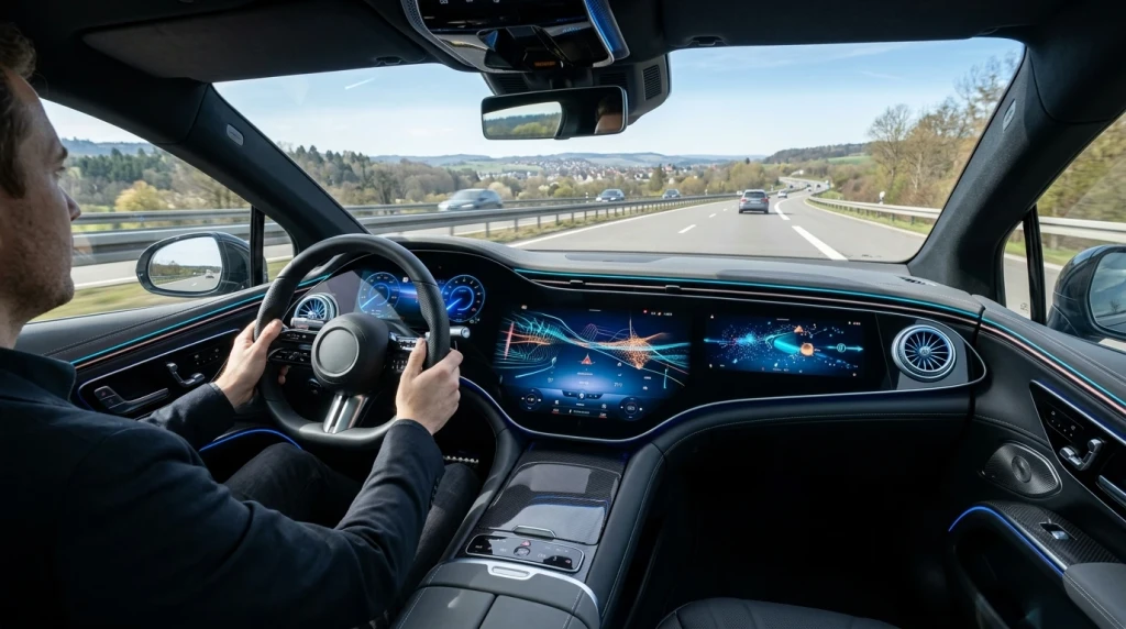Mercedes-Benz Cockpit der nächsten Generation mit MBUX Benutzeroberfläche und MB.OS Software-Plattform