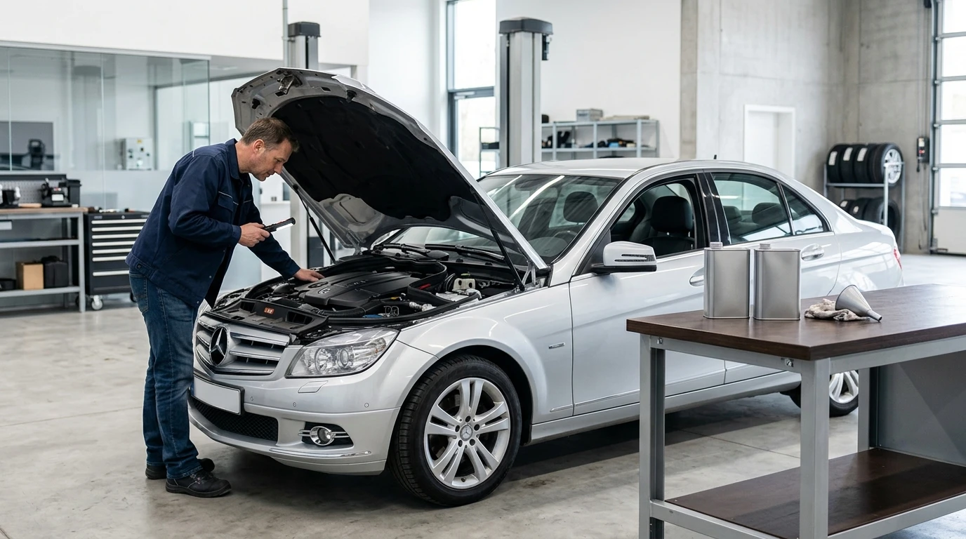 Welches Öl für den Mercedes W204? Motor, Servo, Getriebe & Hinterachse