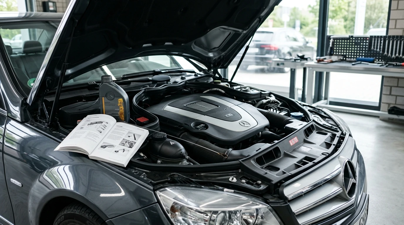 Welches Öl braucht mein Mercedes? MB-Freigabe, Viskosität und Füllmenge finden