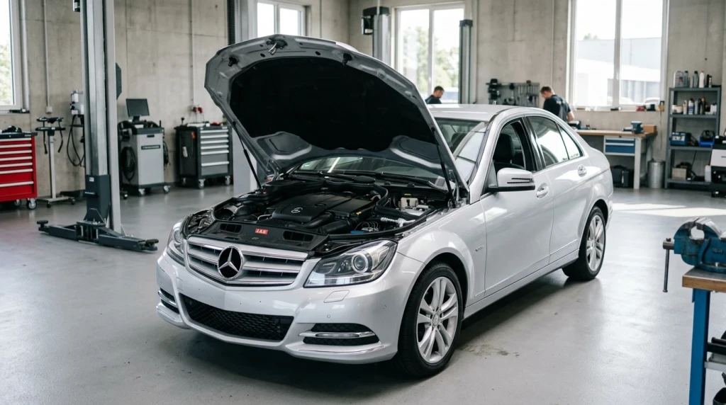 Wo ist die Batterie beim Mercedes C-Klasse W204 – und wo sitzt der Rest?