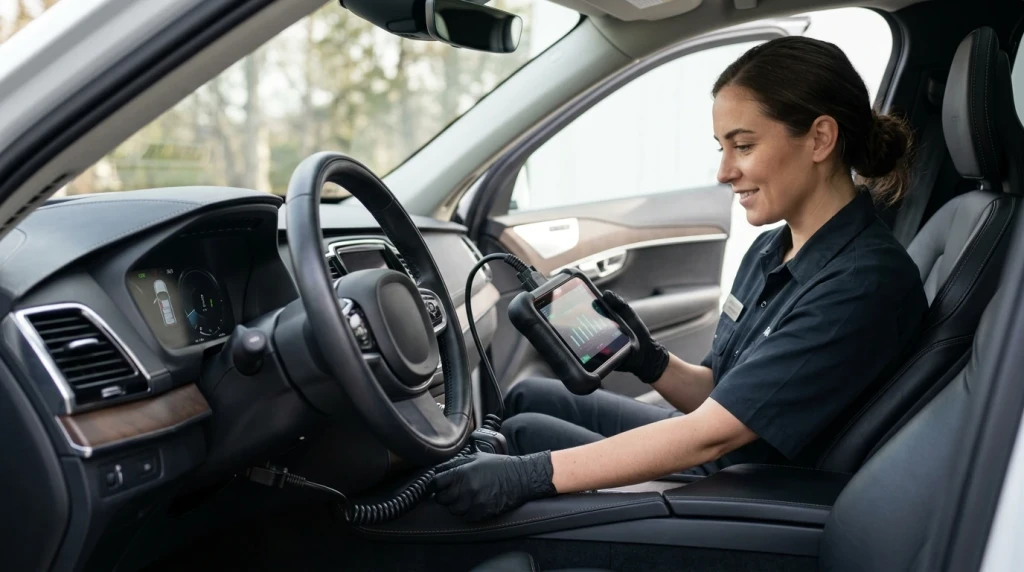 Auslesen von OBD2-Fehlercodes P0110 bis P0114 bei der Diagnose des Ansauglufttemperatursensors